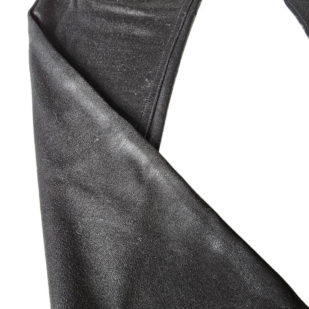 ROZ & Ali Women's Knit Legging Pants Shiny Jean Style Skinny sz 12 - Picture 4 of 9